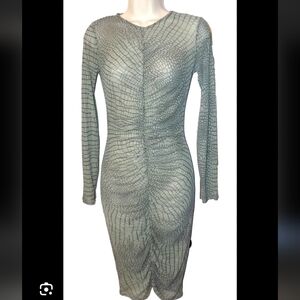 Guess Elegant Green Patterned Dress 🌺